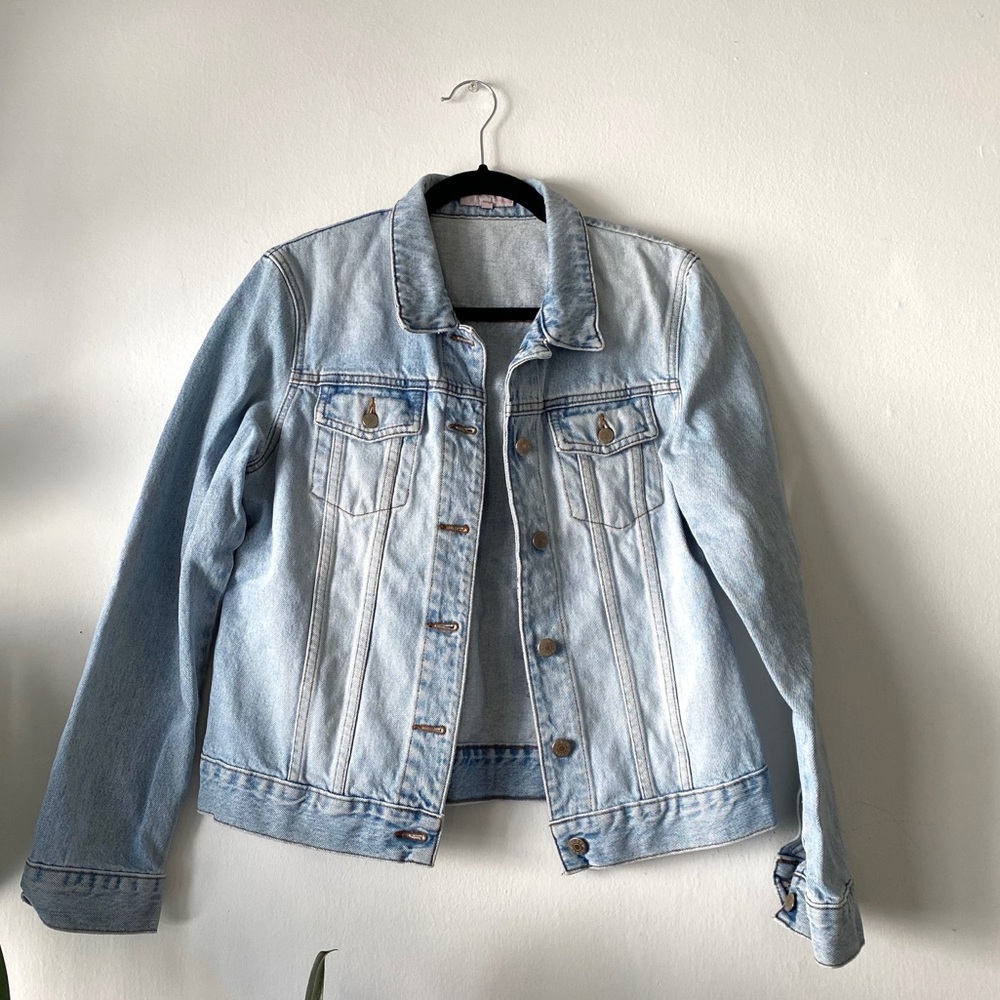 J. Crew light wash denim jacket